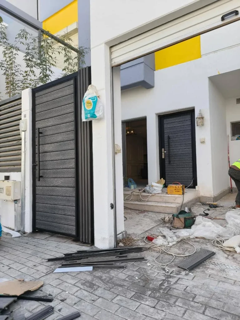 تركيب  بديل الخشب على الابواب