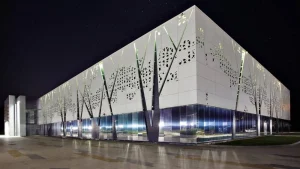 تركيب واجهات ليزر حديد